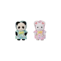 Sylvanian Families Le duo des bébés en habits de pluie 5748^ Mini-Univers