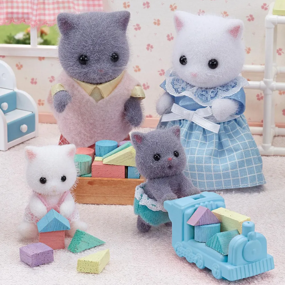 Sylvanian Families Les jumeaux Chat Persan - 5457^ Mini-Univers