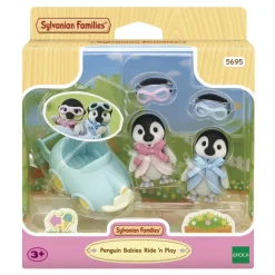 Sylvanian Families Les jumeaux pingouin et leur voiture - 5695^ Mini-Univers