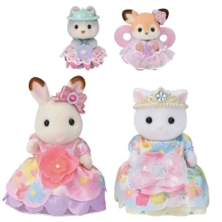 Sylvanian Families Les princesses robes à fleurs 5809^ Mini-Univers