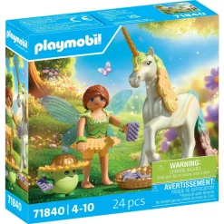 Playmobil Licorne Fleur d'arc-en-ciel avec fée Magic Unicorn 71840^ Les Princesses Et Fées