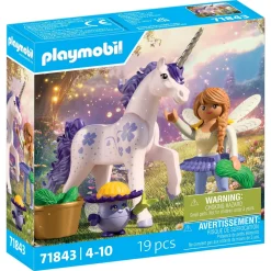 Playmobil Licorne Lavande porte-bonheur avec fée Magic Unicorn 71843^ Les Princesses Et Fées