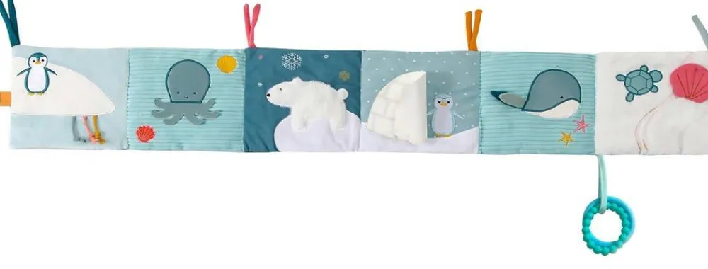 Little Big Friends Livre d'éveil En Tissu , 2 En 1 Océan^ Livres D'Éveil