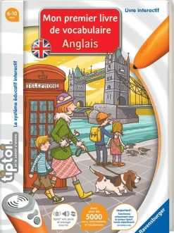 Ravensburger Livre interactif Tip Toi - mon premier livre vocabulaire anglais^ Stylos Interactifs