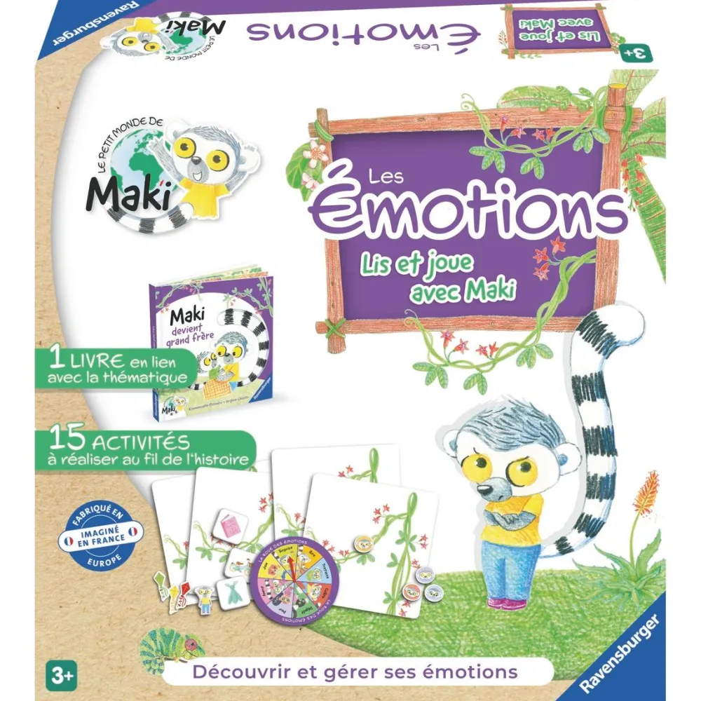 Ravensburger Livre Lis et joue avec Maki - Les émotions^ Autres Apprentissages