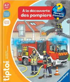 Ravensburger Livre Tip Toi - A la découverte des pompiers^ Stylos Interactifs