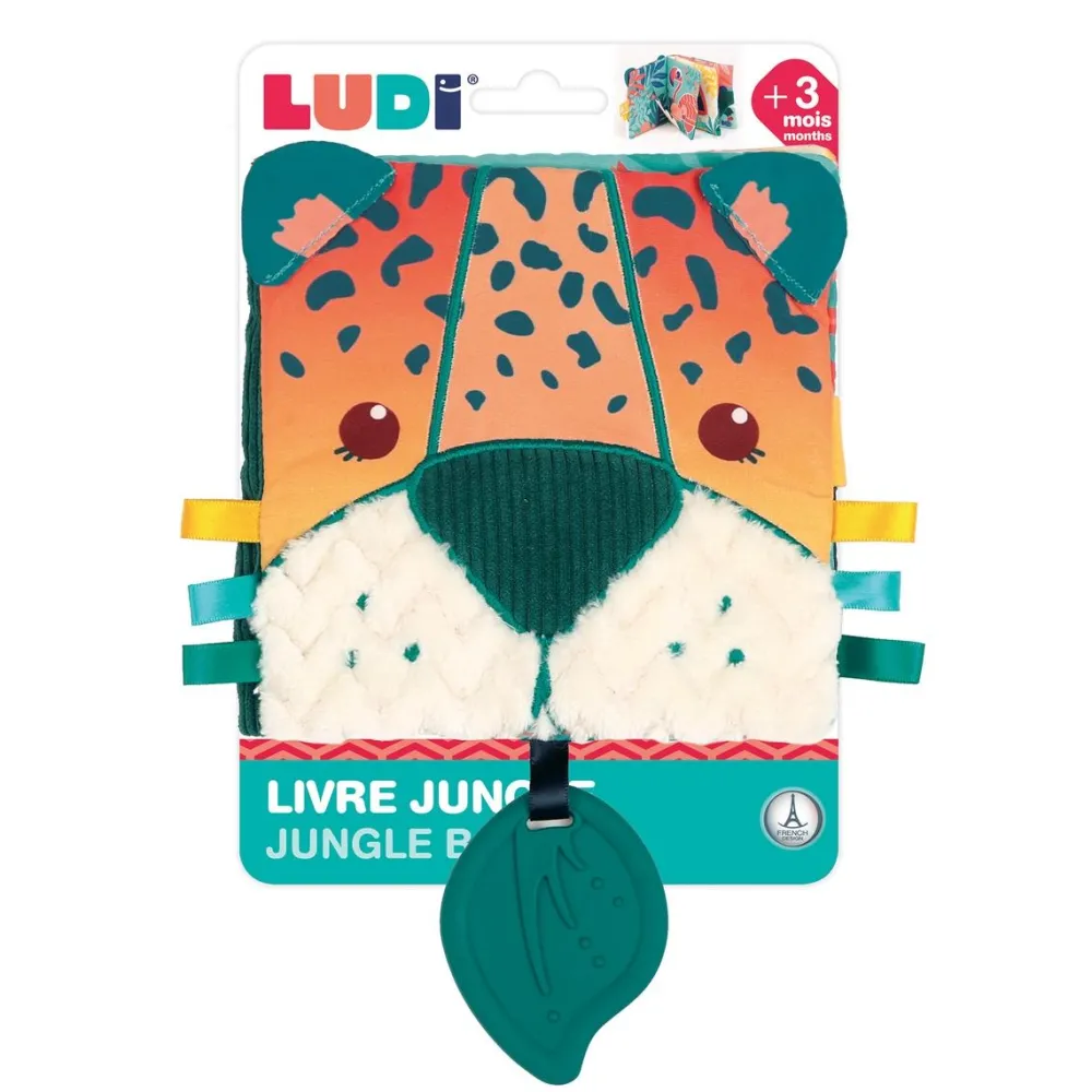 Ludi Livre Tissu Jungle^ Livres D'Éveil