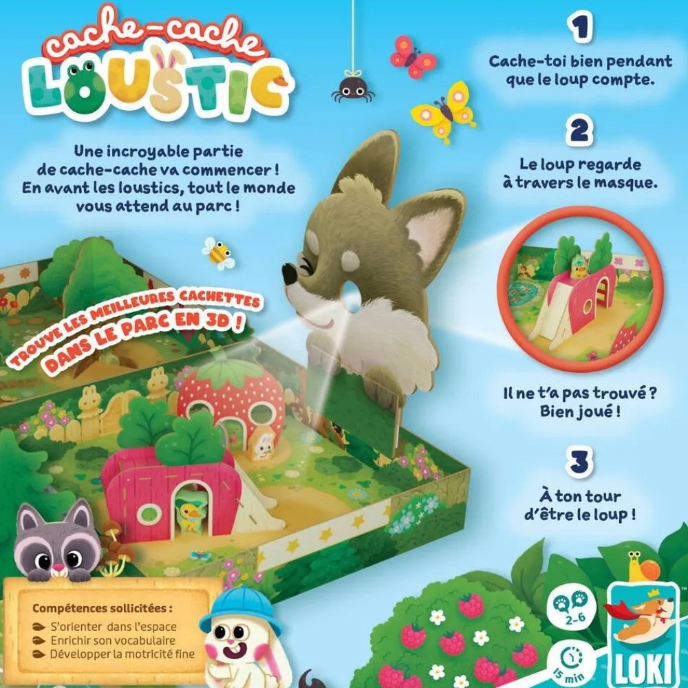 Iello Loki Cache Cache Loustic^ Jeux D'Apprentissage