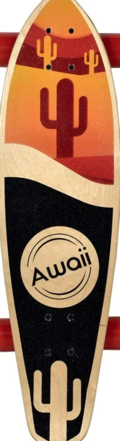 Longboard 32 Awaii Design Cactus^ Rollers, Skates Et Protections