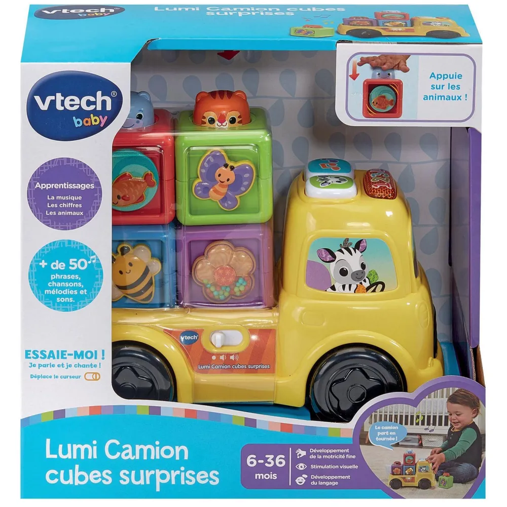 VTech Lumi camion cubes surprises - Baby^ Jouets D'Éveil Électroniques