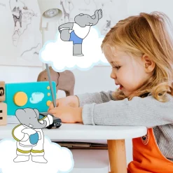 LUNII - Coffret album Babar au royaume Livre audio interactif^ Ordinateurs Et Tablettes Éducatives