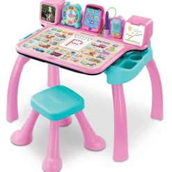 Varta Magi bureau interactif et musical 6 en 1 rose^ Tableaux Et Bureaux