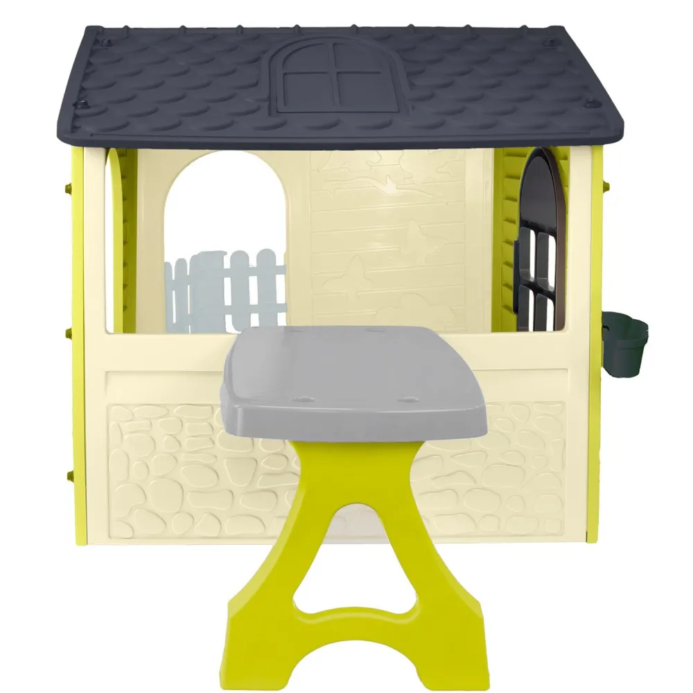CAP Maison de jardin avec table Nature^ Maisons, Toboggans Et Jeux D'Extérieur
