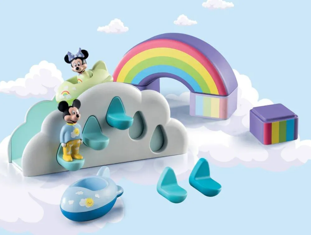 Playmobil Maison des Nuages de Minnie et Mickey 123 - 71319^ Jouets À Encastrer Et À Empiler