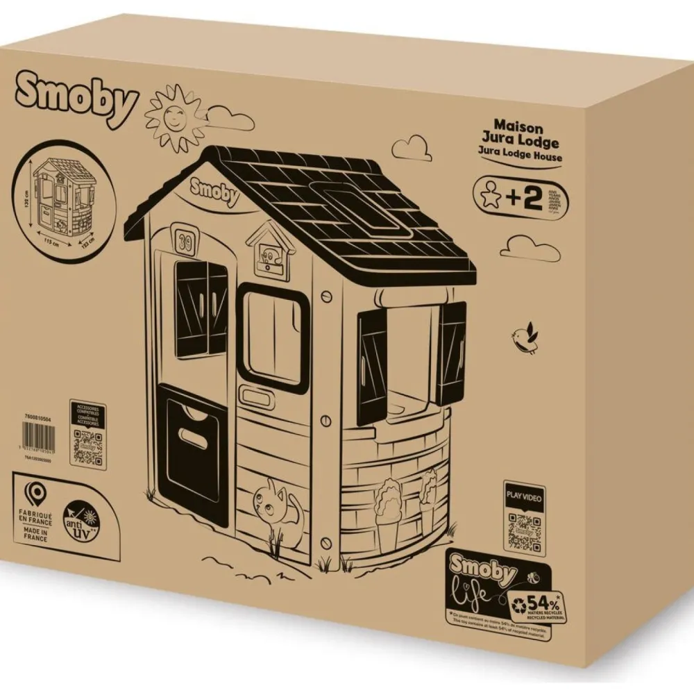 Smoby Maison Jura Lodge Life^ Maisons, Toboggans Et Jeux D'Extérieur