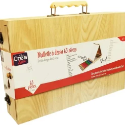 CREA & CIE Mallette à dessin 63 pièces^ Dessin