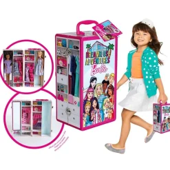 Klein Mallette Armoire Barbie^ Poupées Mannequins