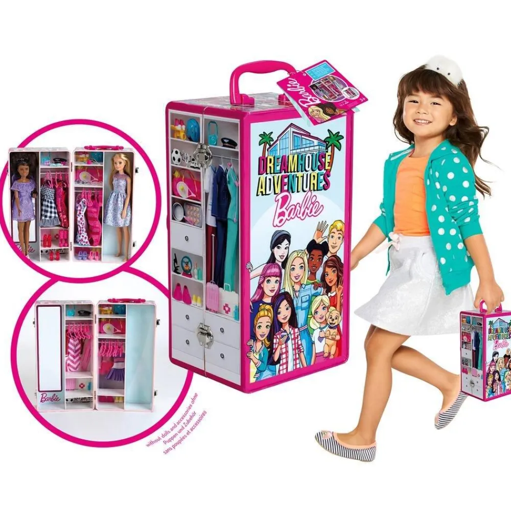 Klein Mallette Armoire Barbie^ Poupées Mannequins