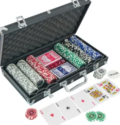 Nom d'un pion Mallette De Poker 300 Jetons^ Jeux Traditionnels Et Poker