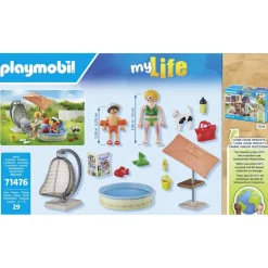 Playmobil Maman et enfant avec fauteuil suspendu - my life 71476^ La Ville, La Police Et Les Secours