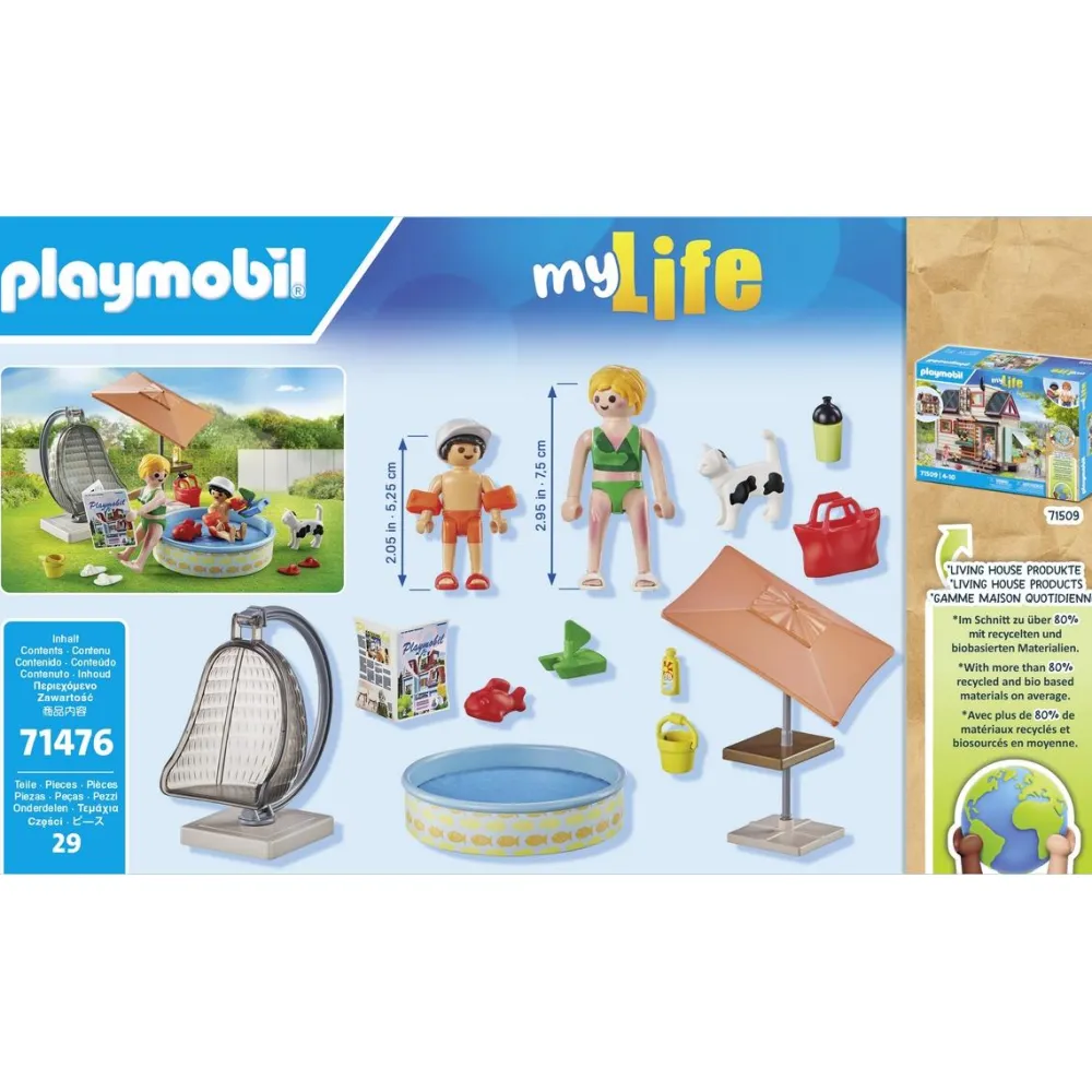 Playmobil Maman et enfant avec fauteuil suspendu - my life 71476^ La Ville, La Police Et Les Secours