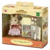 Sylvanian Families Maman Lapin chocolat et réfrigérateur – 2202^ Mini-Univers