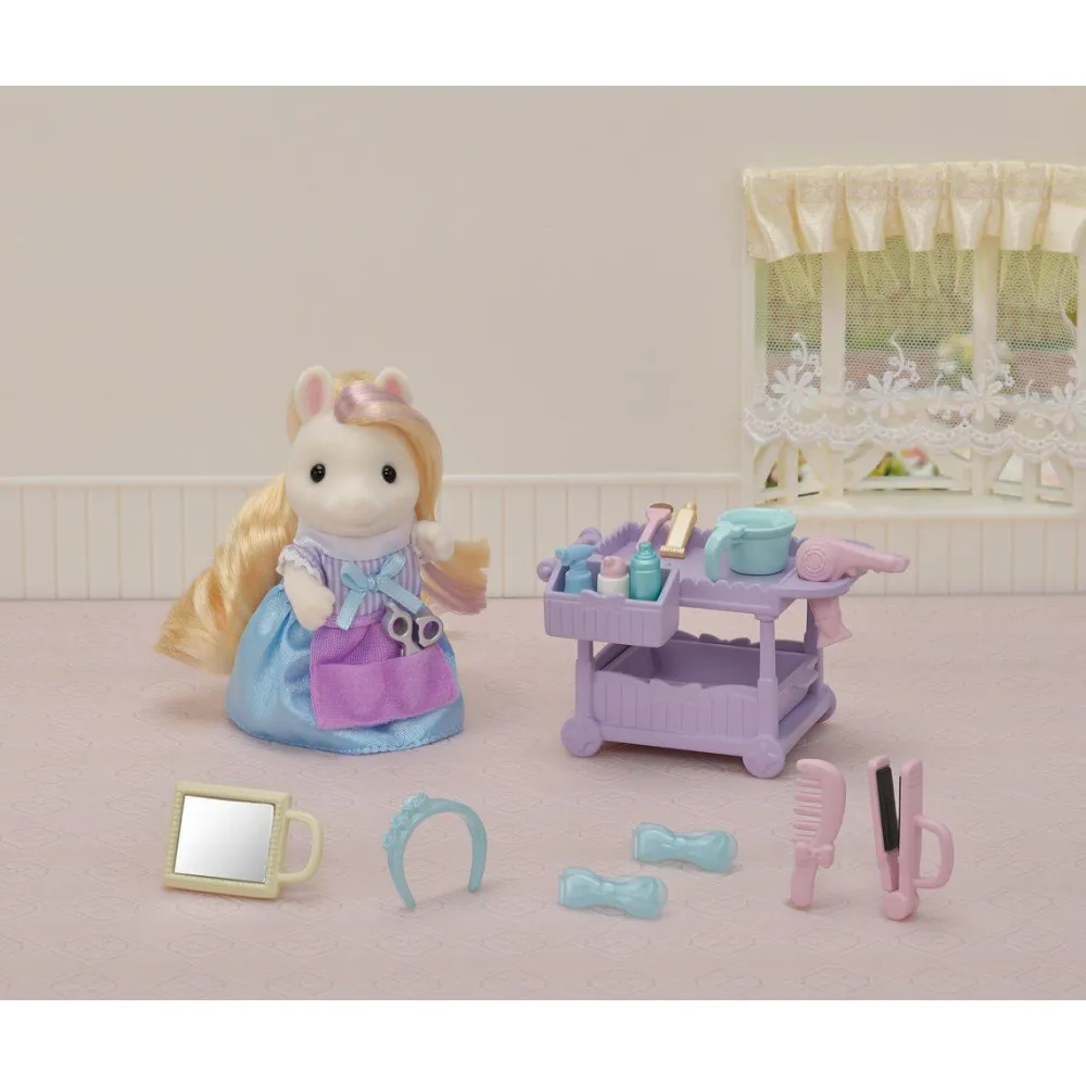 Sylvanian Families Maman Poney et son kit de Coiffure 5644^ Mini-Univers