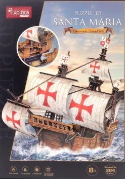 MGM Maquette 3D Explora 204 pièces - Bateau Santa Maria^ Maquettes Et Modélisme