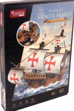 MGM Maquette 3D Explora 204 pièces - Bateau Santa Maria^ Maquettes Et Modélisme