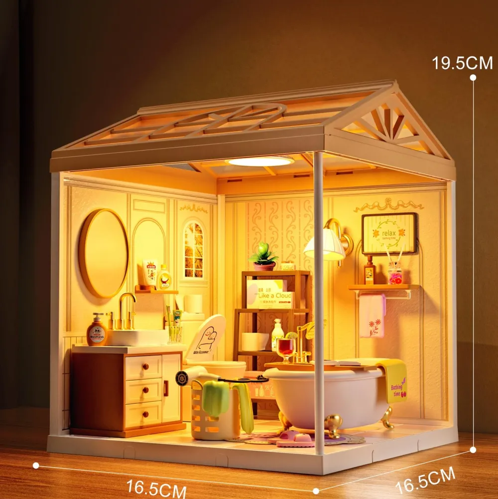 Varta Maquette DIY maison miniature à construire Salle de bains^ Maquettes Et Modélisme