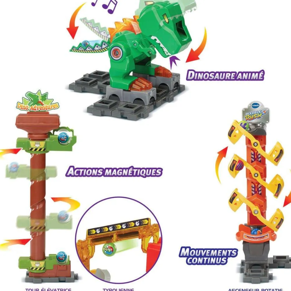 Varta Marble Rush - Dino adventures - Ensemble Magnétique^ Autres Jeux De Construction