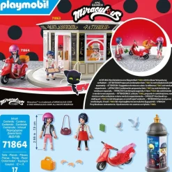 Playmobil Marinette à scooter et Kagami - Miraculous 71864^ Les Héros Et Personnages