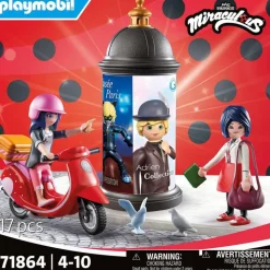 Playmobil Marinette à scooter et Kagami - Miraculous 71864^ Les Héros Et Personnages