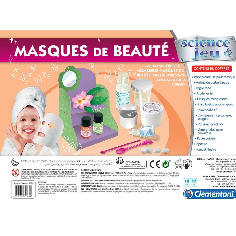 Clementoni Masques de beauté^ Autres Jeux Scientifiques