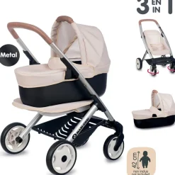 Smoby Maxi cosi poussette landau 3 en 1 beige^ Poussettes, Landaus Et Couffins