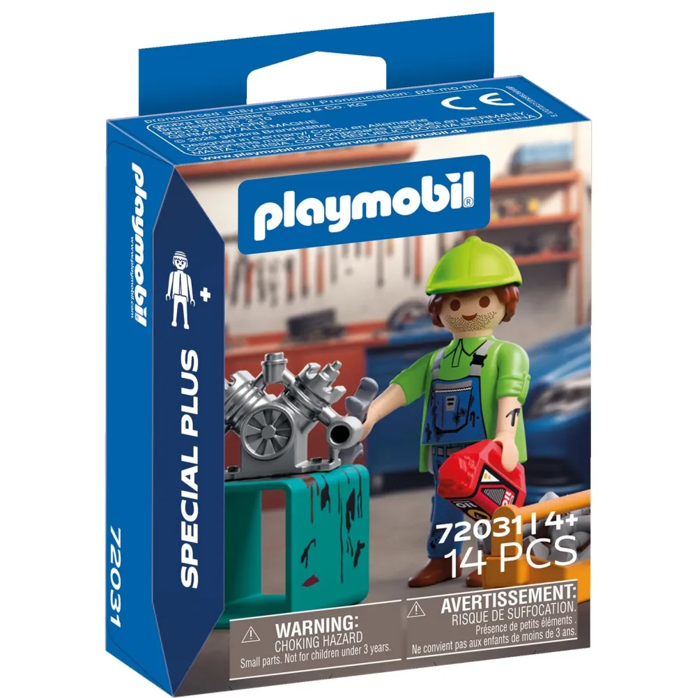Playmobil Mécanicien & outils Spécial Plus 72031^ La Ville, La Police Et Les Secours