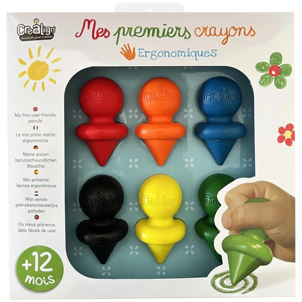 Cru00e9a Lign Mes 6 premiers crayons ergonomiques^ Dessin