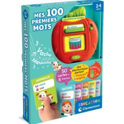 Clementoni Mes 100 premiers mots bilingues Francais/Anglais - Education^ Autres Apprentissages