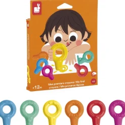 Janod Mes premiers crayons - Set de 6 crayons^ Dessin