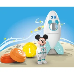 Playmobil Mickey et sa fusée Disney Junior 71771^ Jouets À Encastrer Et À Empiler