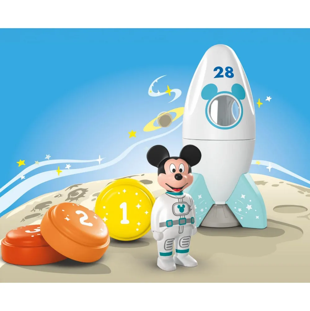 Playmobil Mickey et sa fusée Disney Junior 71771^ Jouets À Encastrer Et À Empiler