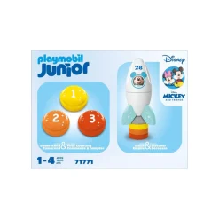 Playmobil Mickey et sa fusée Disney Junior 71771^ Jouets À Encastrer Et À Empiler