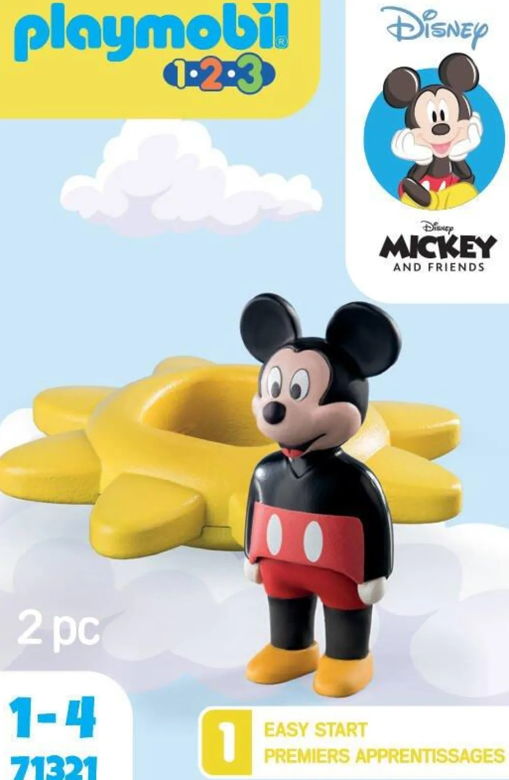 Playmobil Mickey et Toupie Soleil, 123 Aqua 71321^ Jouets À Encastrer Et À Empiler