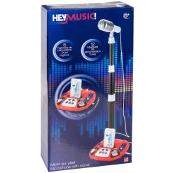 Hey Music Micro sur pied^ Karaoké, Lecteurs Cd Et Mp3 Et Casques