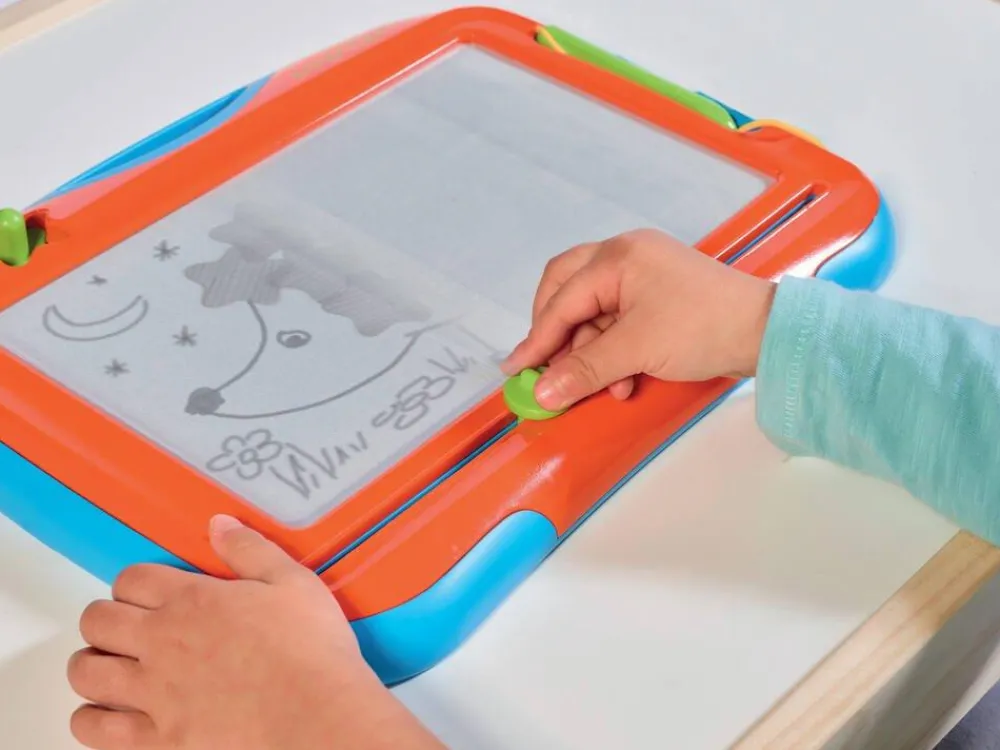 Varta Mini Ardoise Mega Sketcher Avec Crayon Magnétique Et Tampon Étoile - Format^ Machines À Dessiner