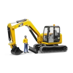 Bruder Mini pelleteuse caterpillar et figurine^ Véhicules Agricoles Et De Chantier