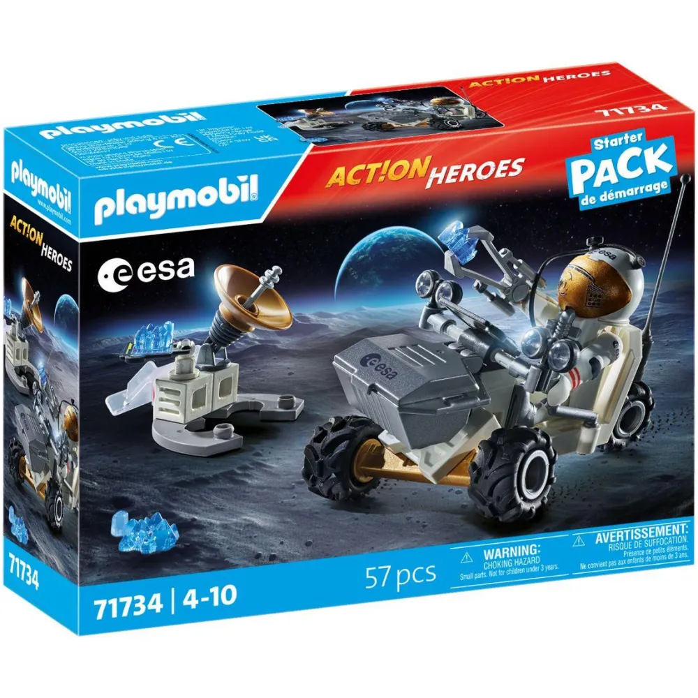 Playmobil Mission d'analyse de roches et astronaute Starter Pack ACTION HEROES 71734^ Les Monstres, Les Robots Et La Science-Fiction