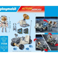 Playmobil Mission d'analyse de roches et astronaute Starter Pack ACTION HEROES 71734^ Les Monstres, Les Robots Et La Science-Fiction
