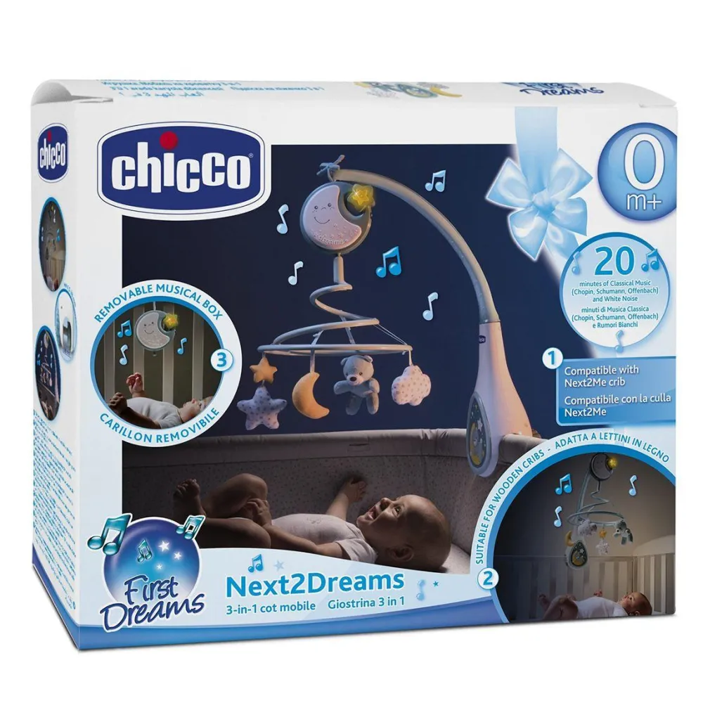 Chicco Mobile Next2Dreams bleu First Dreams^ Mobiles Et Veilleuses|Coffrets Et Cadeaux Naissance