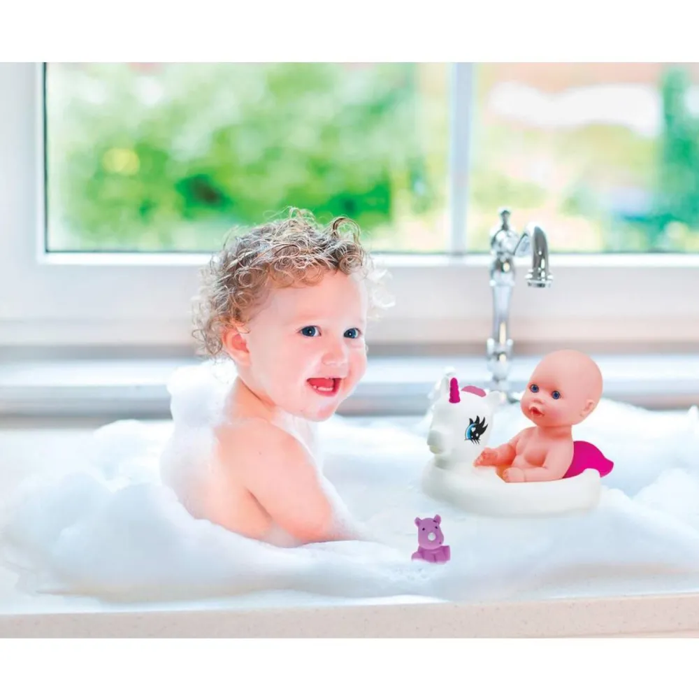 Cerise & Capucine Mon bébé et sa bouée licorne^ Poupées Classiques